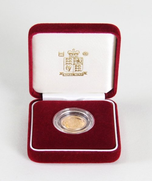 Appraisal: A gold proof half-sovereign in Millennium presentation pack