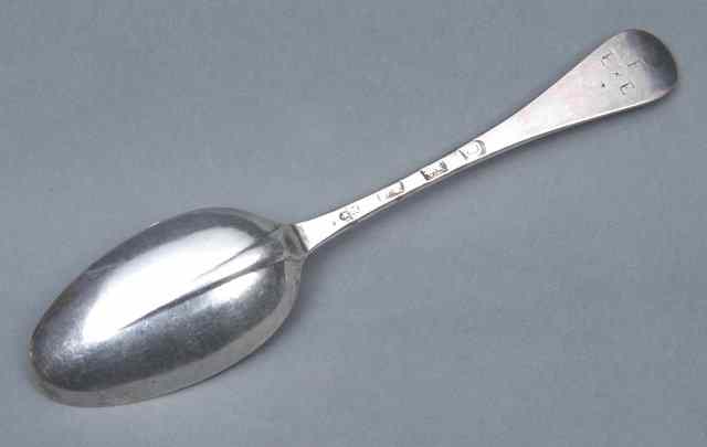 Appraisal: A GEORGE I SILVER RAT TAIL TABLESPOON London by Thomas