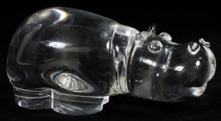 Appraisal: STEUBEN GLASS HIPPOPOTAMUS STEUBEN GLASS HIPPOPOTAMUS L Figure of a