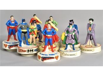 Appraisal: Ca Price Imports Japan DC Comic superhero wind-up musical boxes