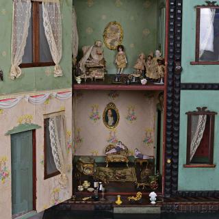 Appraisal: Small Group of Dolls and Dollhouse Accessories th and th