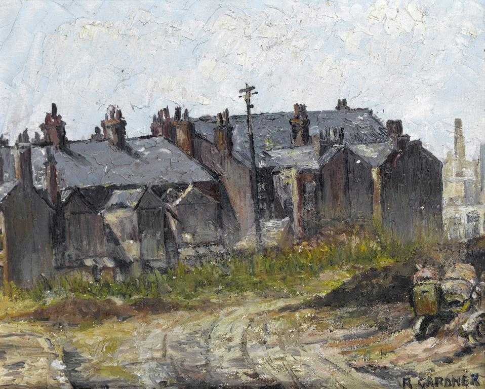 Appraisal: REGINALD GARDNER - INDUSTRIAL LANDSCAPE TERRACED HOUSES THE MILL three