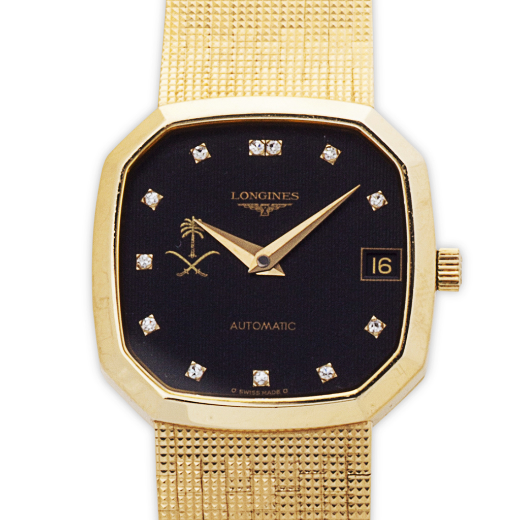 Appraisal: LONGINES - A gentleman's ct gold presentation wrist watch black