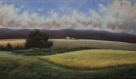 Appraisal: Joseph Riha American th Century Blue Ridge Mountains Unsigned Oil