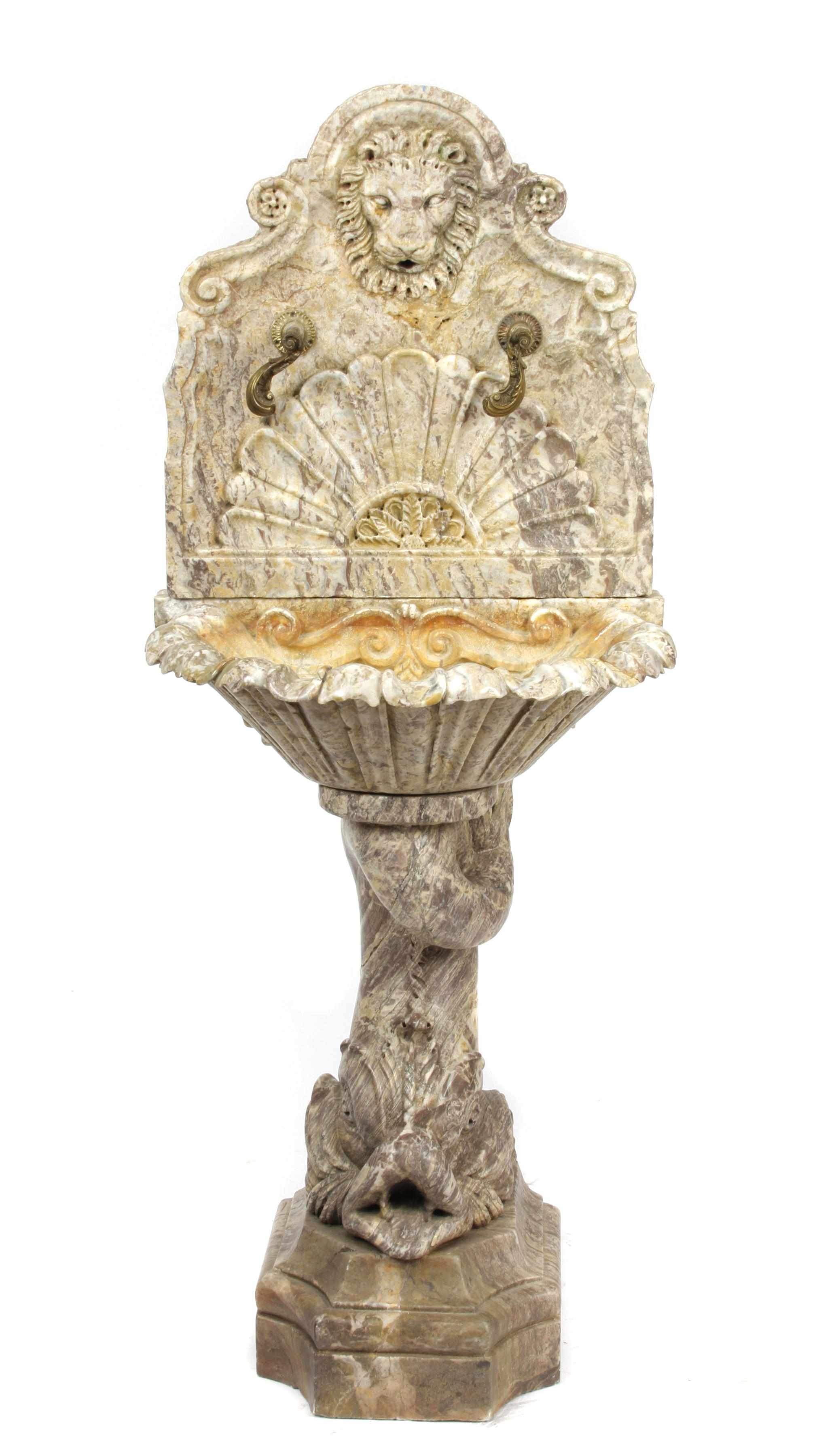 Appraisal: An Italian marble fountain height in width in