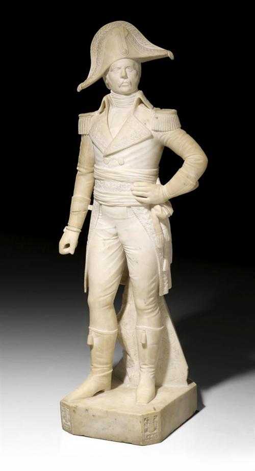 Appraisal: SCULPTURE OF EUGENE DE BEAUHARNAIS Empire Paris circa White marble