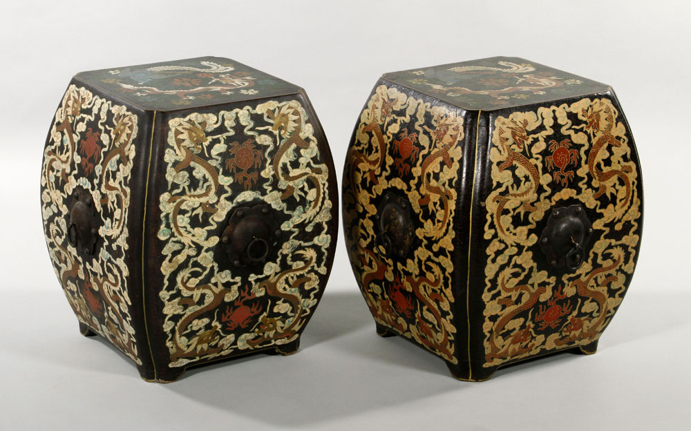 Appraisal: - Pair Chinese Garden Seats Pair of garden seats China