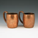 Appraisal: Pair of World's Fair copper cups One is engraved World's