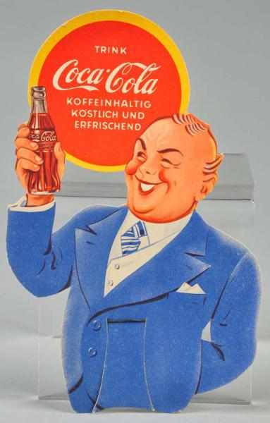 Appraisal: Cardboard German Coca-Cola Bottle Topper Description Circa s to s