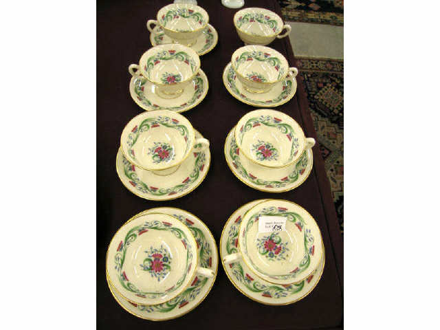 Appraisal: Set of Lenox Monterrey China Cups saucers