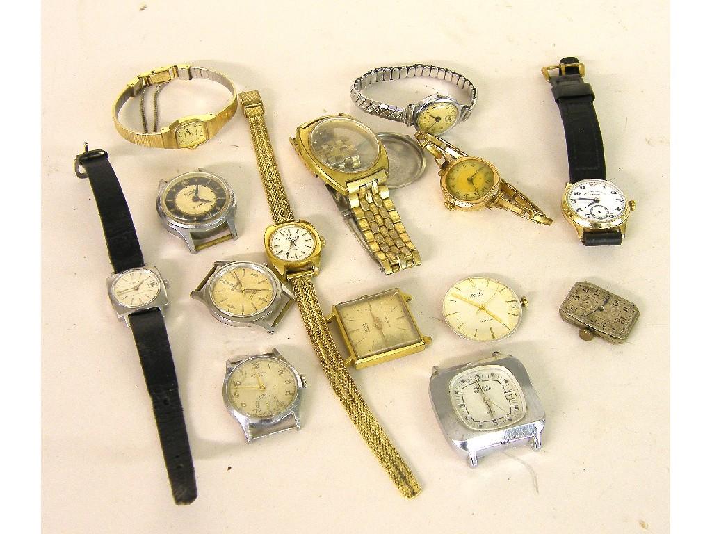 Appraisal: Quantity of watch spares including cases movements etc