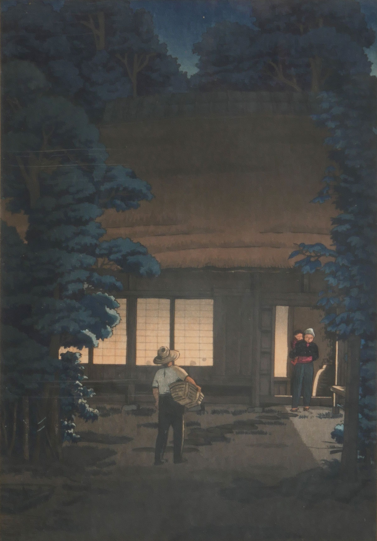 Appraisal: KOITSU Tsuchiya Japanese - ''Suburb of Musashino '' Japanese Woodblock