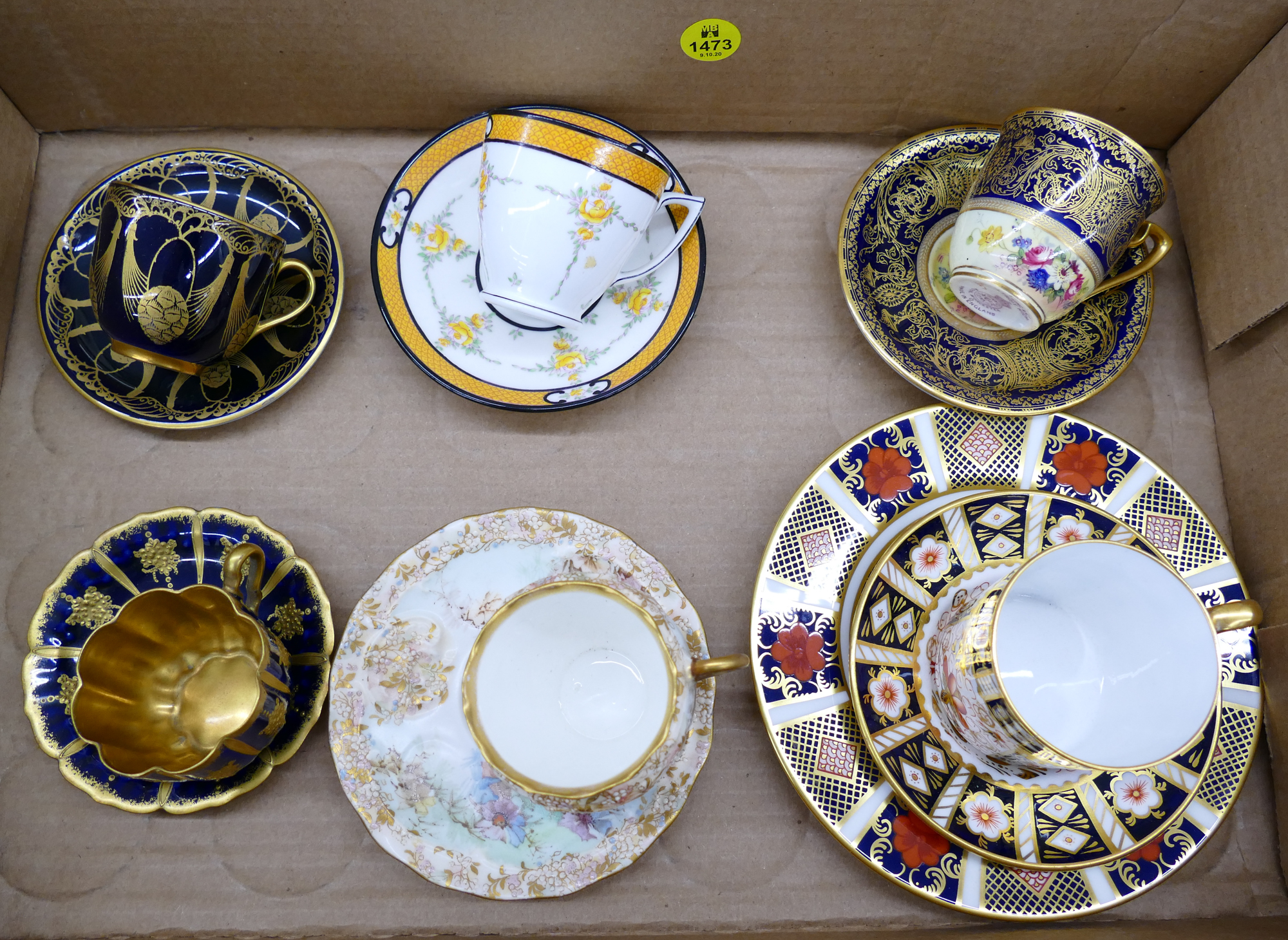 Appraisal: Box Ornate Demi Cabinet Cup Saucers- Royal Crown Derby Etc