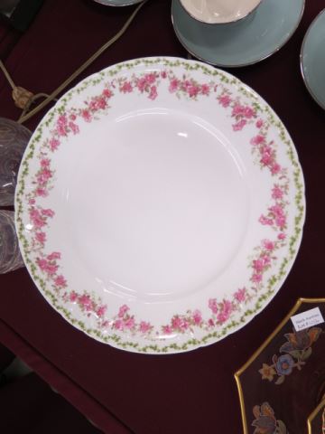 Appraisal: Limoges Porcelain Plates floral garland