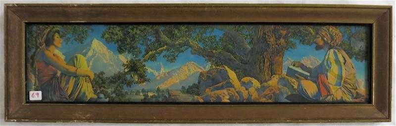 Appraisal: MAXFIELD PARRISH PRINT United States th century The Rubaiyat Image