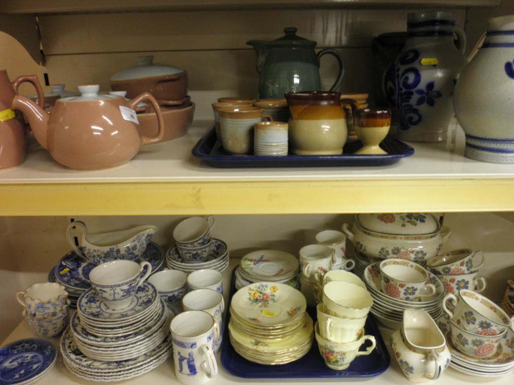 Appraisal: Three items of German stoneware and a quantity of mostly