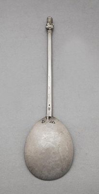 Appraisal: Dorchester An Elizabeth I spoon with a gilt maidenhead incuse