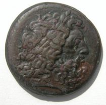 Appraisal: Egypt Ptolemy C - A D Bronze coin with the