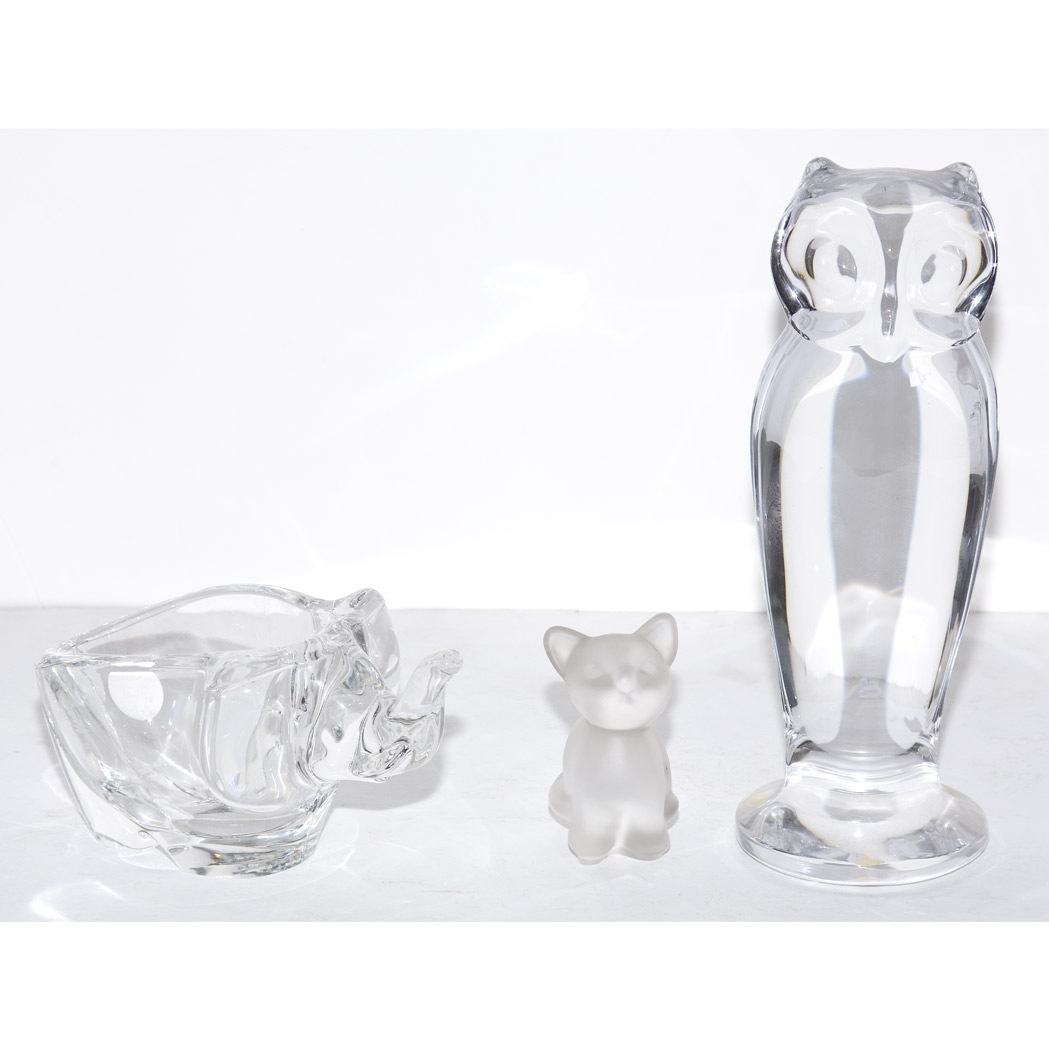 Appraisal: Group of Glass Figures of Animals and Objects Approximately twenty