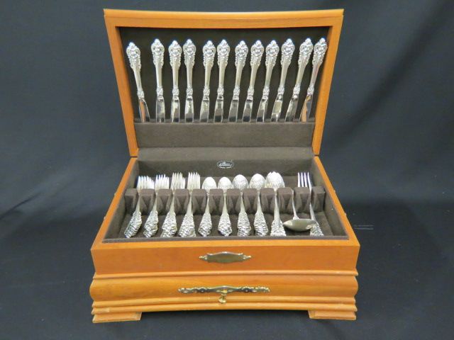 Appraisal: Wallace Grande Baroque Sterling FlatwareService for with lots of servers