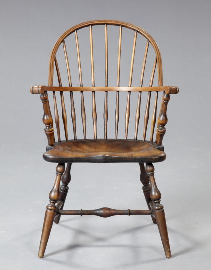 Appraisal: American Colonial Revival Windsor Armchair early th century the hooped