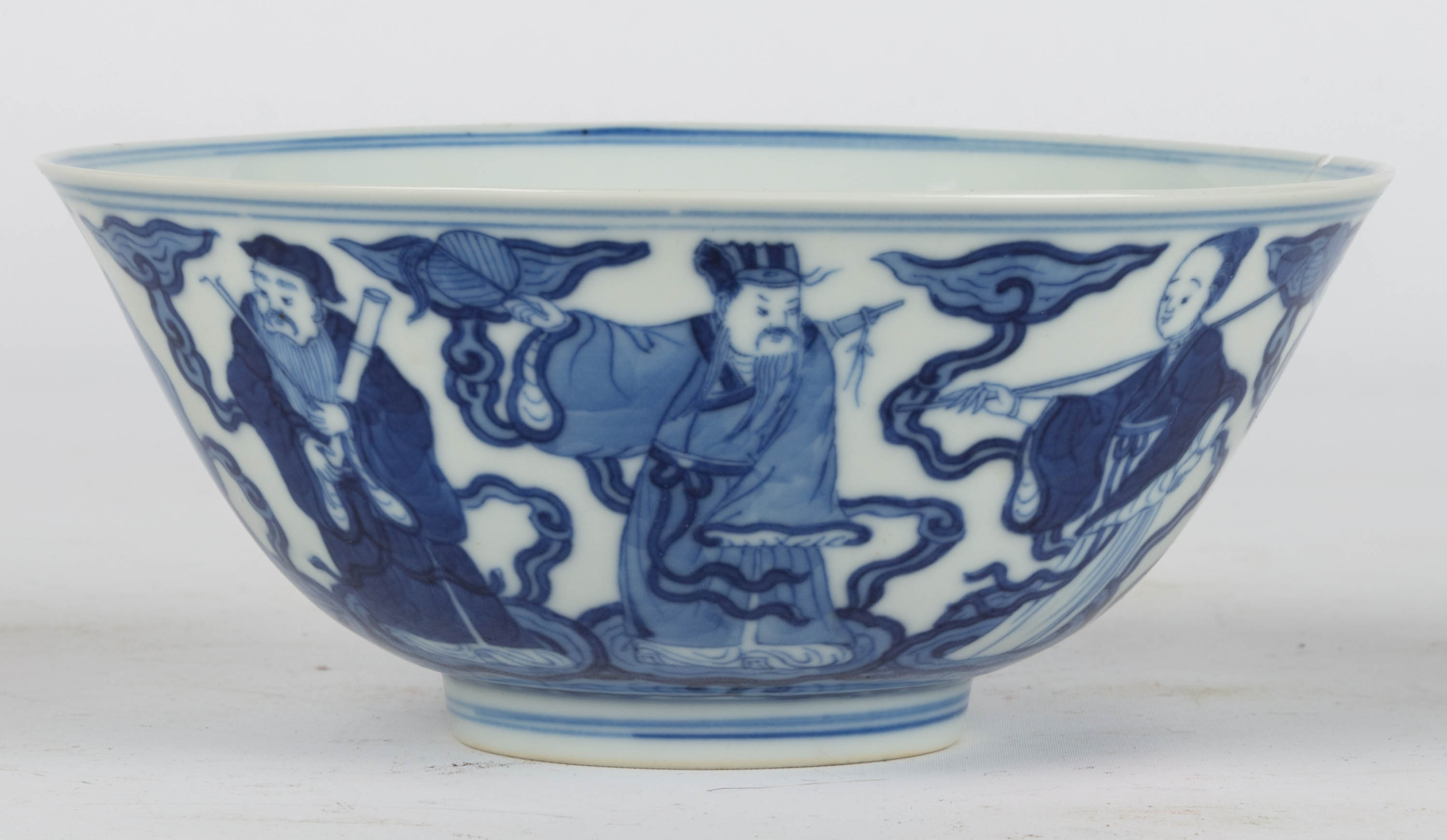 Appraisal: CHINESE PORCELAIN EIGHT IMMORTALS BOWL Qianlong mark