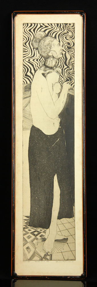 Appraisal: - Shoeman Portrait of a Lady Etching Bernard Shoeman Portrait