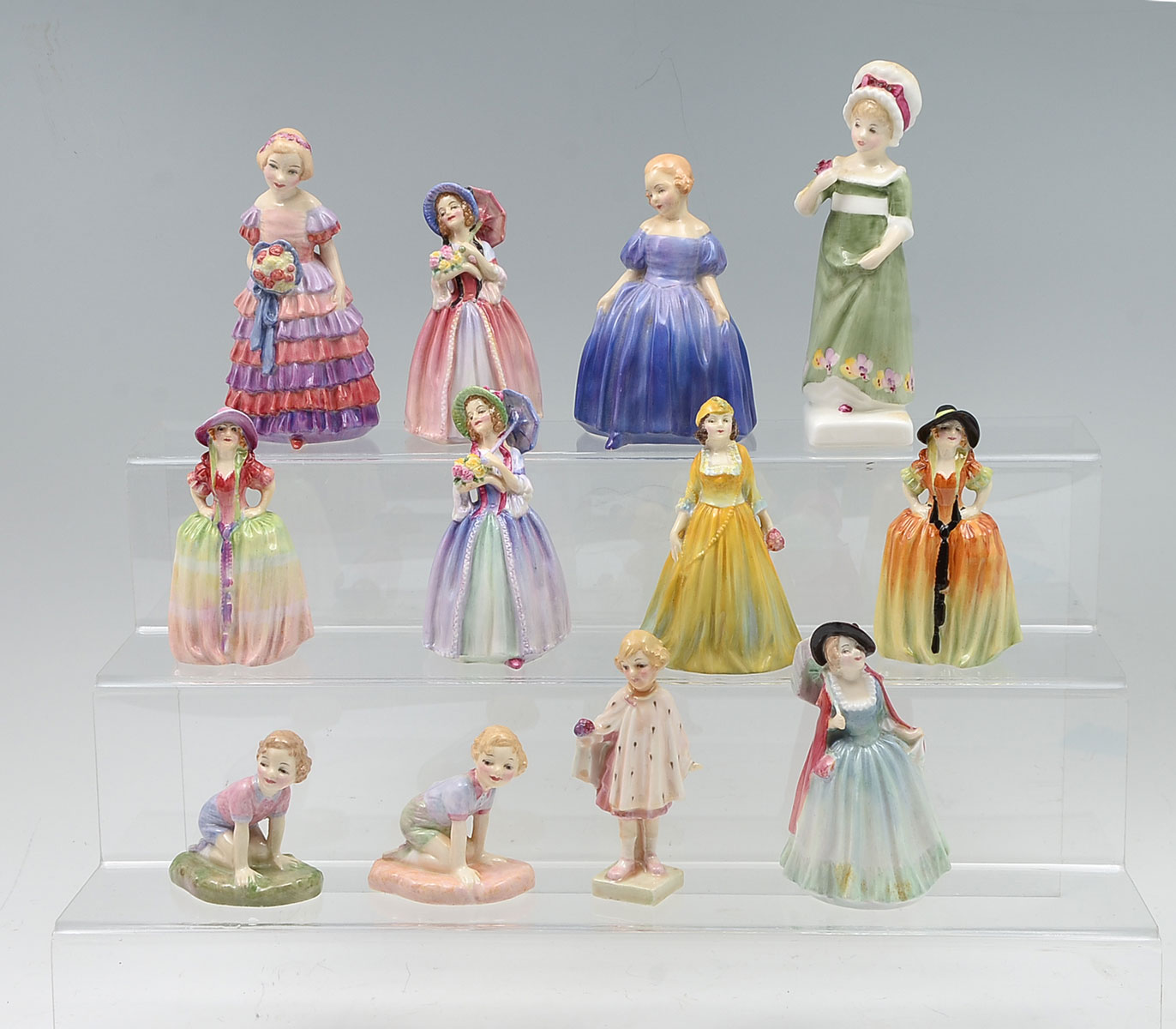 Appraisal: PC MINIATURE ROYAL DOULTON FIGURES ''The Little Bridesmaid'' RdNo ''June''