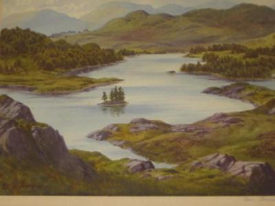 Appraisal: EDWARD H THOMPSON Tarn Howes signed inscribed on mount and