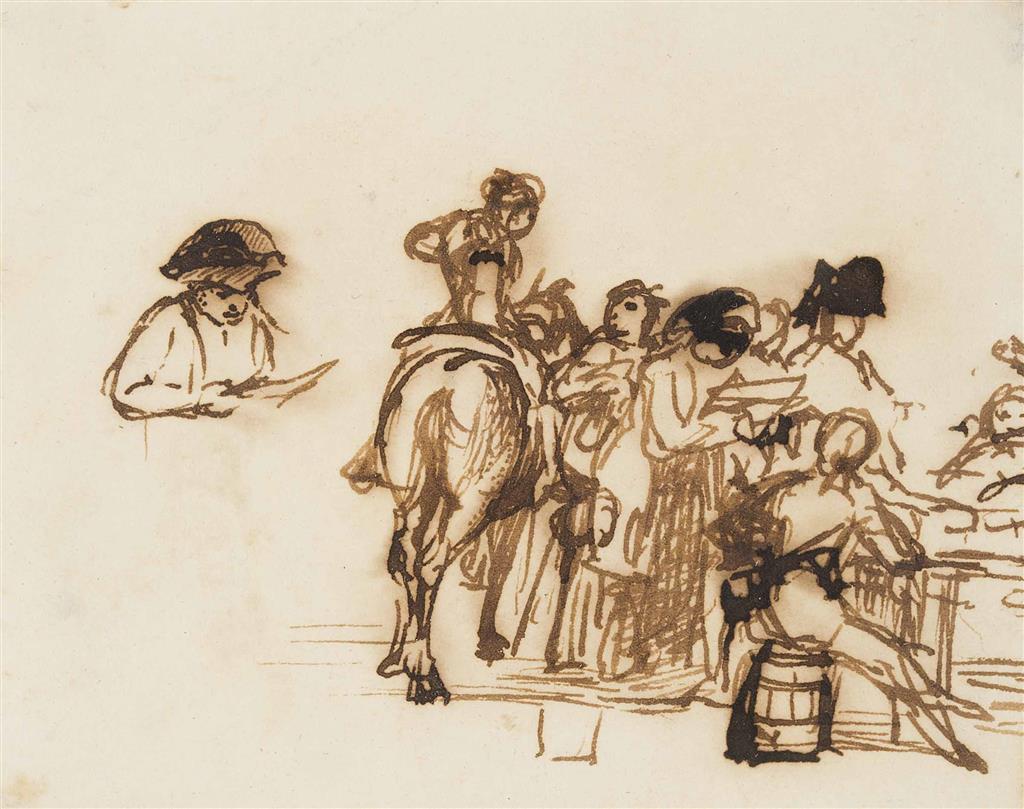 Appraisal: SIR DAVID WILKIE R A SCOTTISH - STUDY FOR CHELSEA