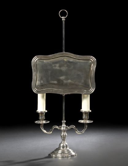 Appraisal: Handsome French Silverplate Two-Light Candelabrum second quarter th century in