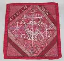 Appraisal: Airzilie and Freda Haitian Voodoo Flag Drappo or prayer flag