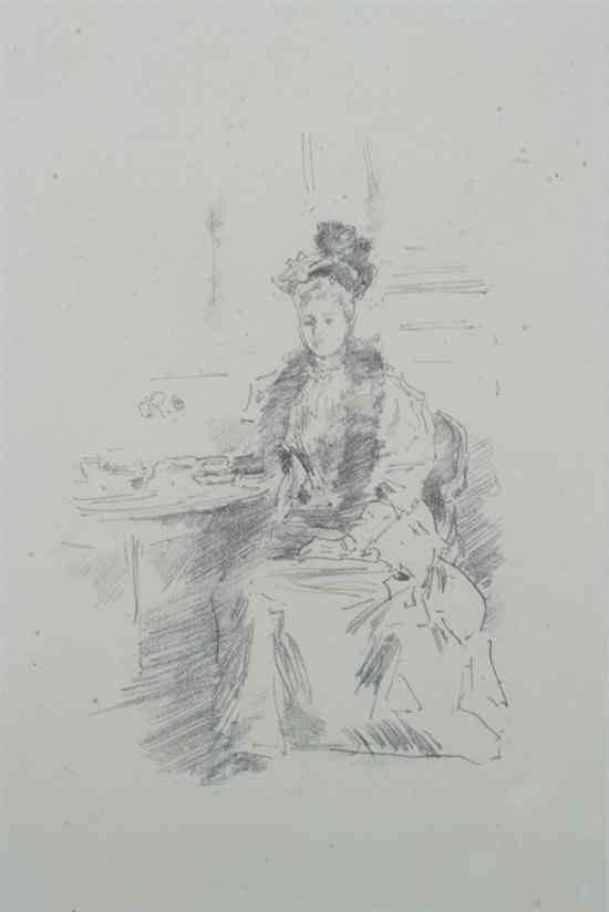 Appraisal: JAMES ABOTT MCNEILL WHISTLER American - JOLIE NEW YORKAISE lithograph