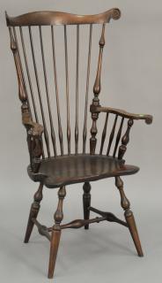 Appraisal: Wallace Nutting fan back knuckle armchair marked with paper label