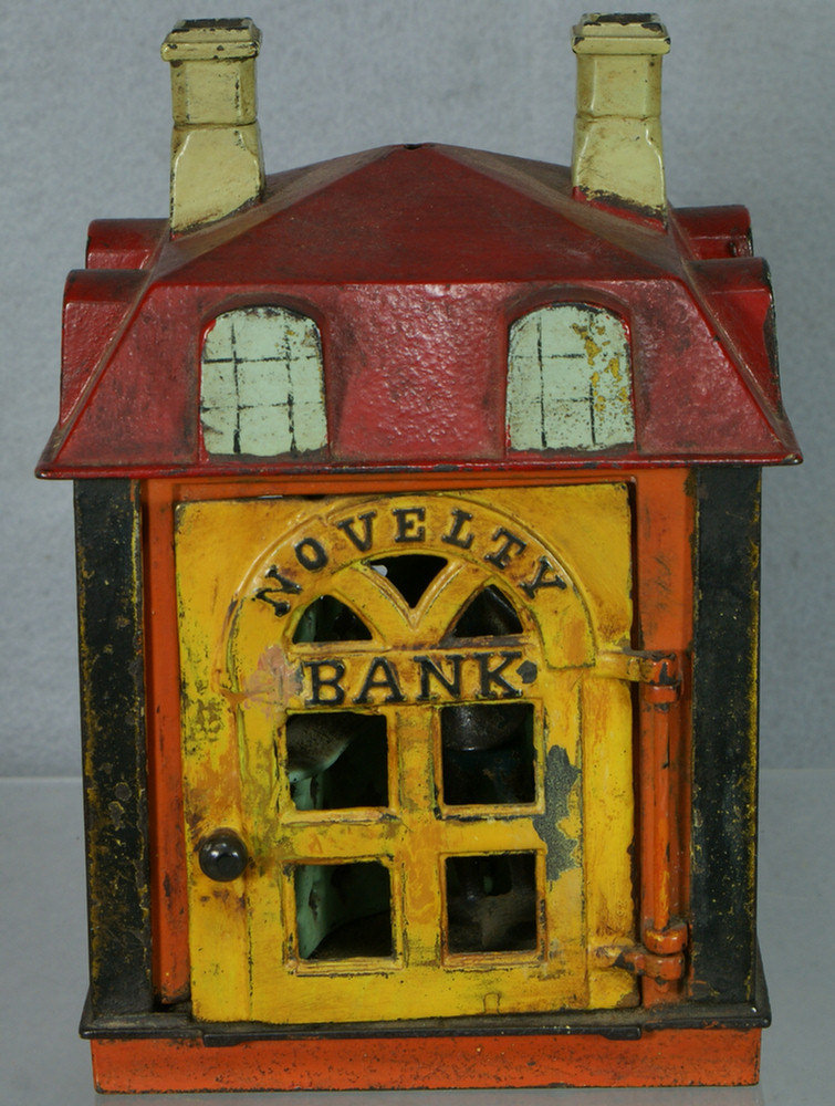 Appraisal: Novelty cast iron mechanical bank some chips and minor paint