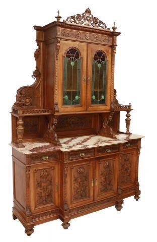 Appraisal: Italian Renaissance Revival walnut sideboard Rovere Giovanni Oneglia late th