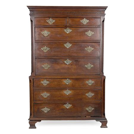 Appraisal: George III Mahogany Chest on Chest Estimate -