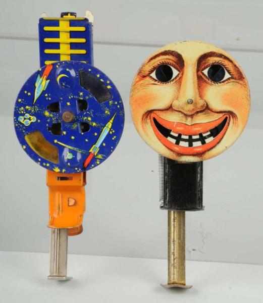 Appraisal: Lot of Tin Sparkler Toys Description German Includes one moon