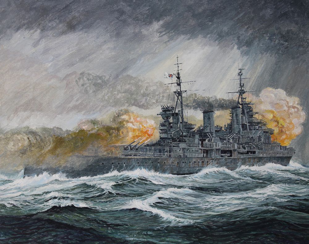 Appraisal: Brian Sanders B Battle of Barents Sea Brian Sanders British