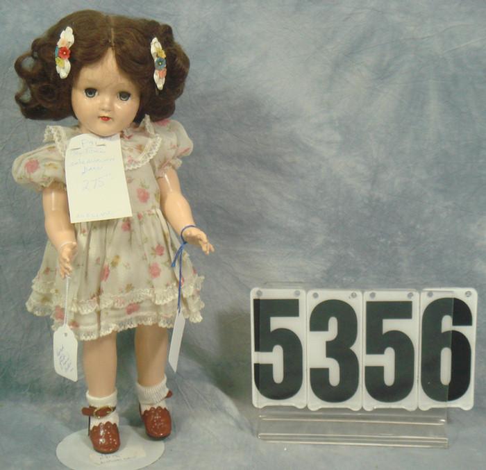 Appraisal: P Ideal Toni Doll hard plastic brown hair and green