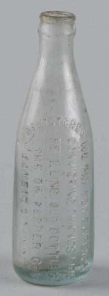 Appraisal: Kansas City Dr Pepper Straight Sided Bottle Description Embossed with