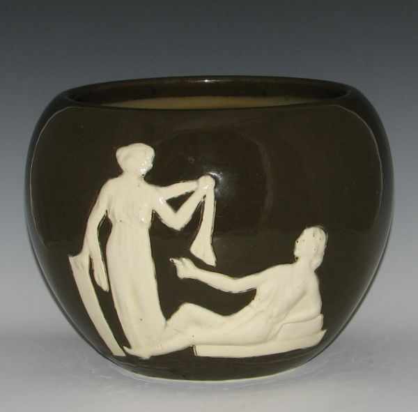 Appraisal: Weller Narona Ware Jardiniere marked S A Weller Pottery Factory