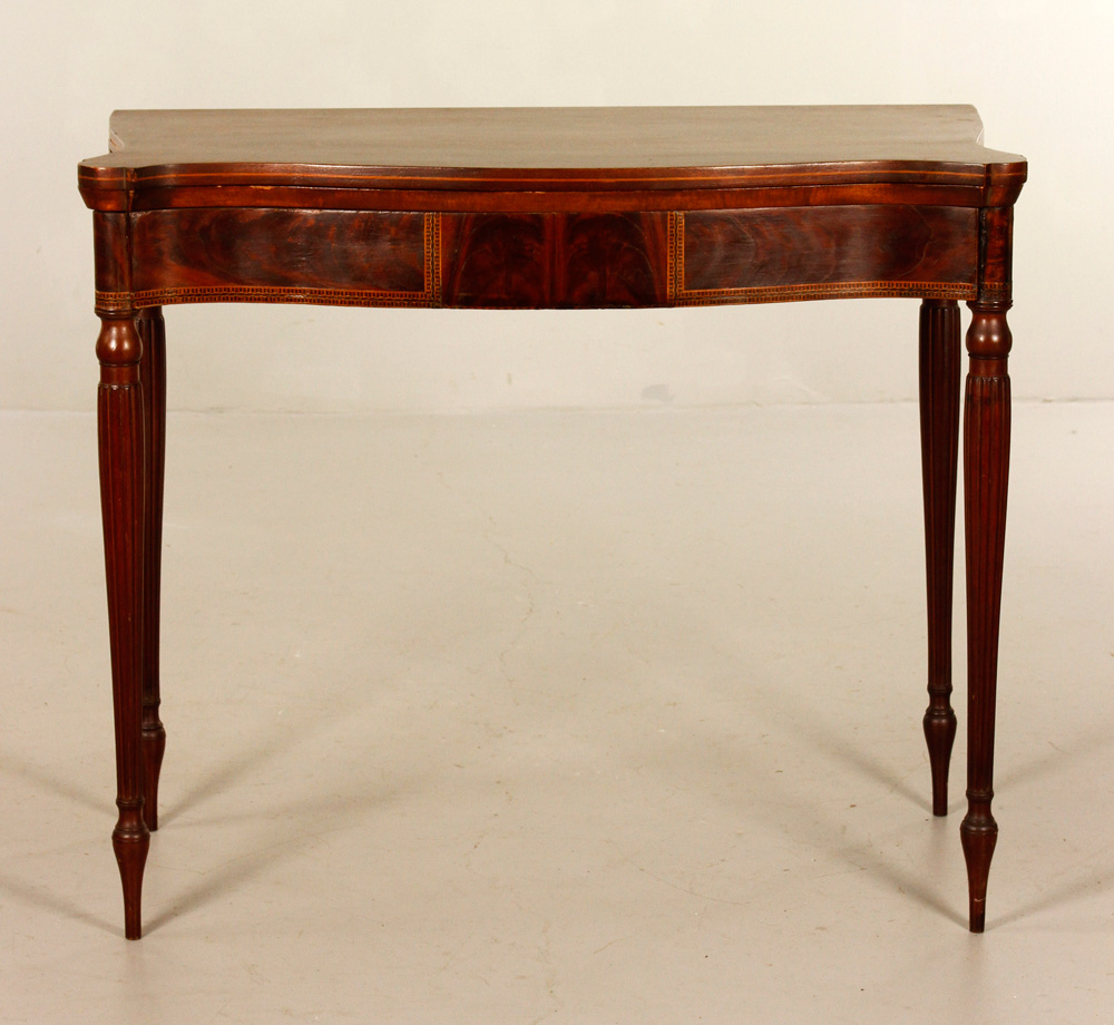 Appraisal: - Early th C Federal Card Table Early th century