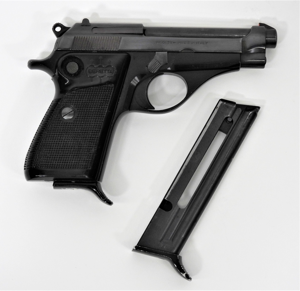 Appraisal: BERETTA MODEL PISTOL Italy LR caliber serial number checkered black