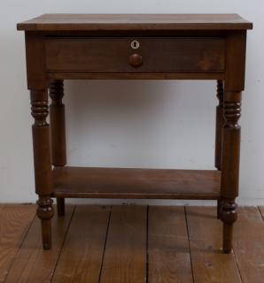 Appraisal: Sheraton Walnut Washstand First half th century Sheraton period walnut