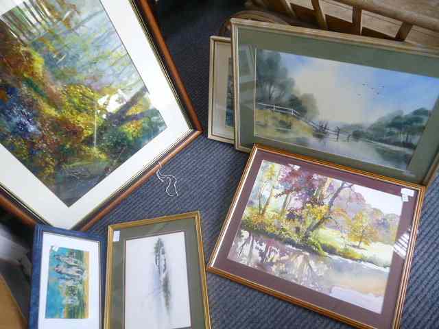 Appraisal: A QUANTITY OF PICTURES AND PRINTS to include oil painting