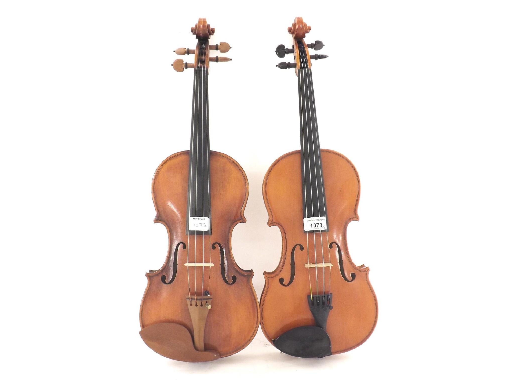 Appraisal: Contemporary Czechoslovakian violin labelled Stamitz cm also another contemporary violin