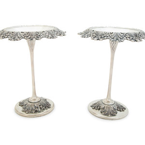 Appraisal: A Pair of Tiffany and Co Silver Compotes New York