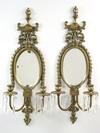 Appraisal: WALL SCONCES - Pair of Victorian style cast brass wall