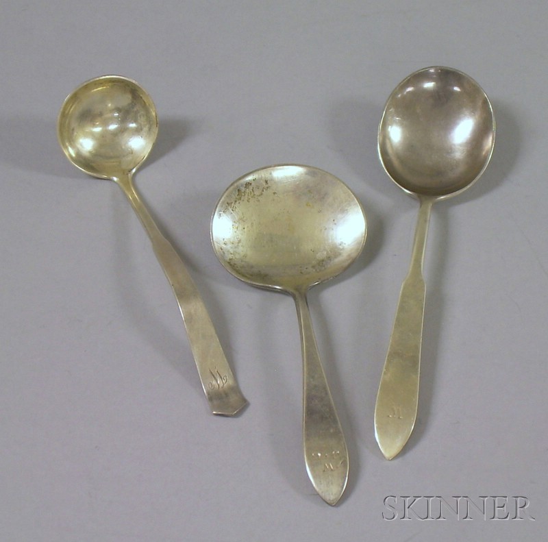 Appraisal: Three Small Sterling Serving Pieces approx troy oz